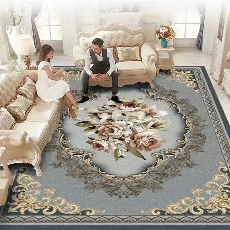 Tappeti di lusso per soggiorno Tappeti morbidi personalizzabili in flanella Decorazioni per la camera da letto Tappetino antiscivolo per la casa Alfombra per bambini
