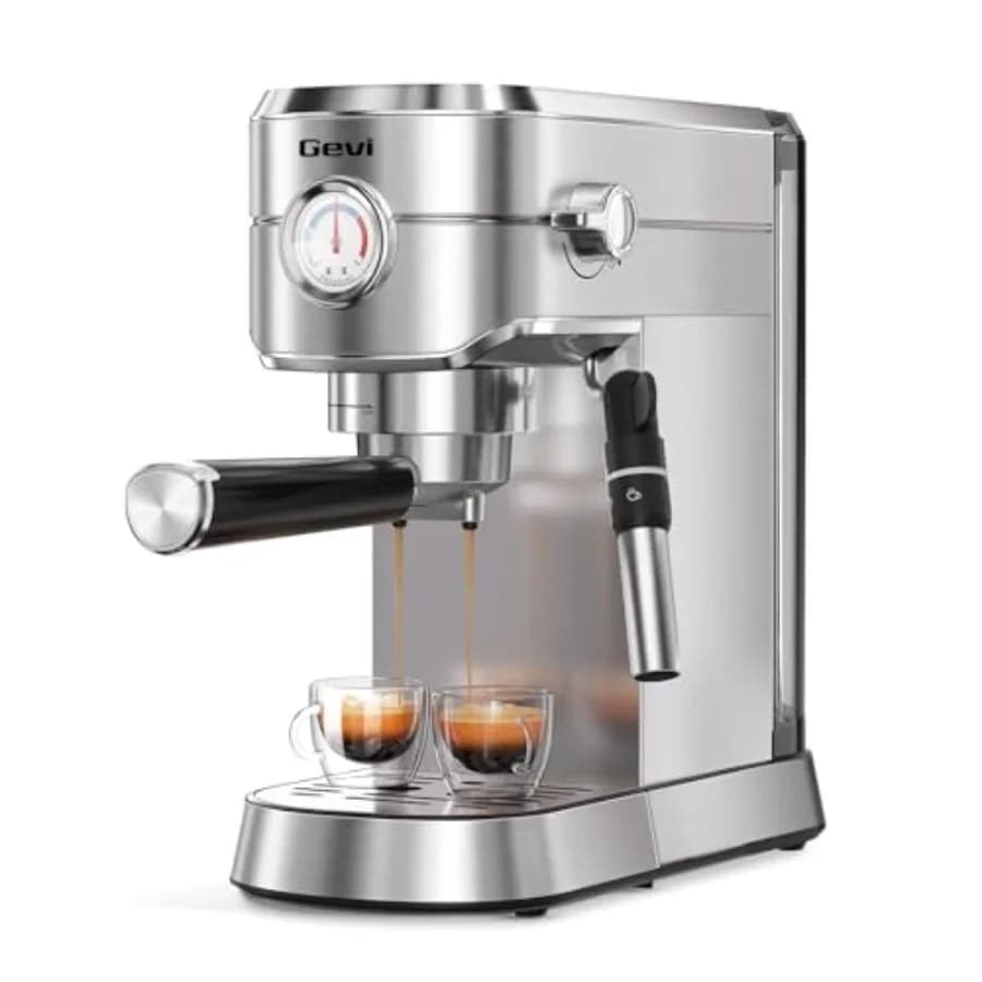 Macchina per Espresso Compatta 20 Bar con Montalatte Automatico, Controllo Temperatura NTC in Acciaio Inox, Ideale per Amanti del Caffè H