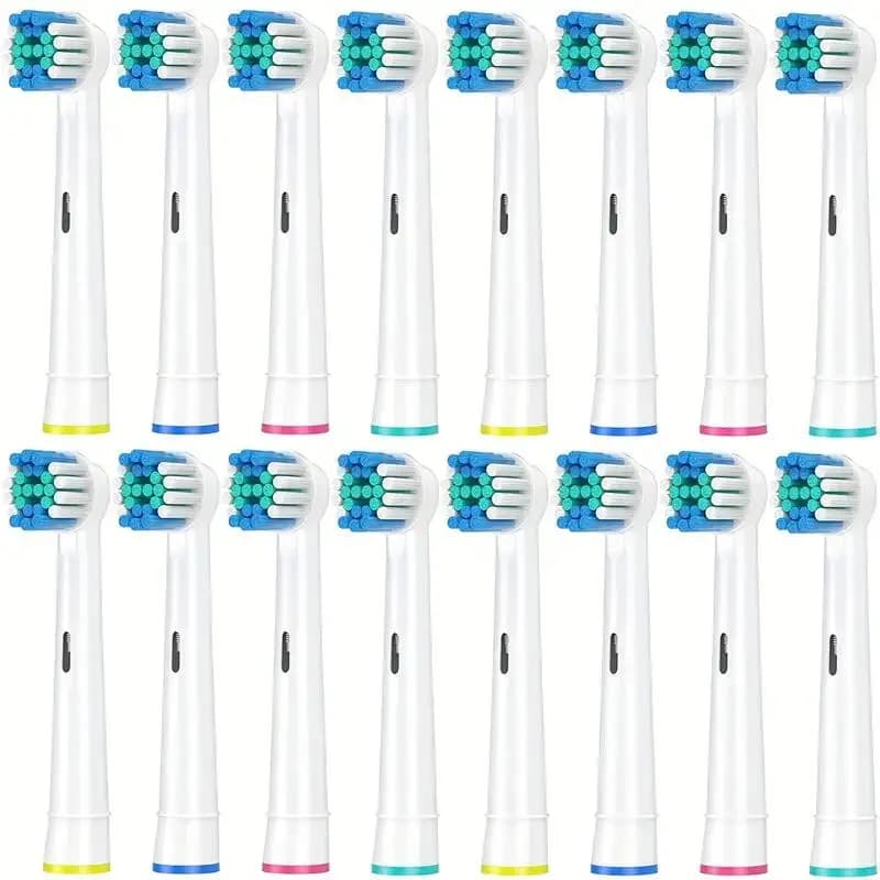 16-piece Oral B electric toothbrush spare heads: clean and comfortable superior brushing experience