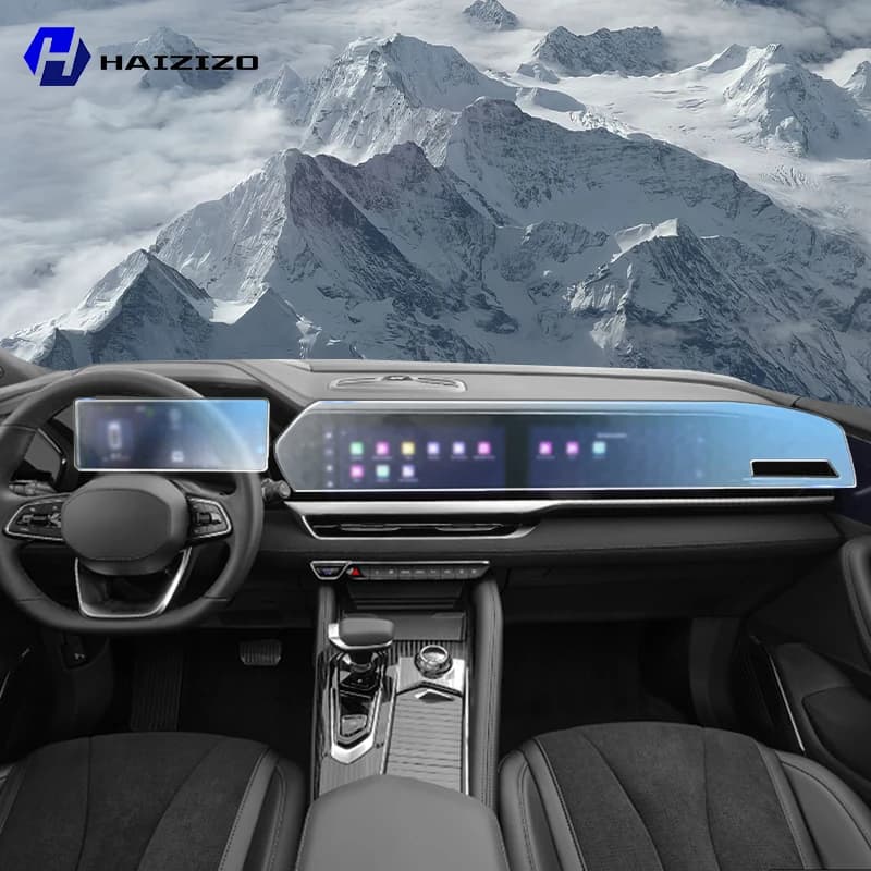 Pellicola Protettiva Opaca per Schermo Interno Auto Geely Monjaro 2023-2026, Protezione Console GPS e Schermo LCD in TPU Antigraffio
