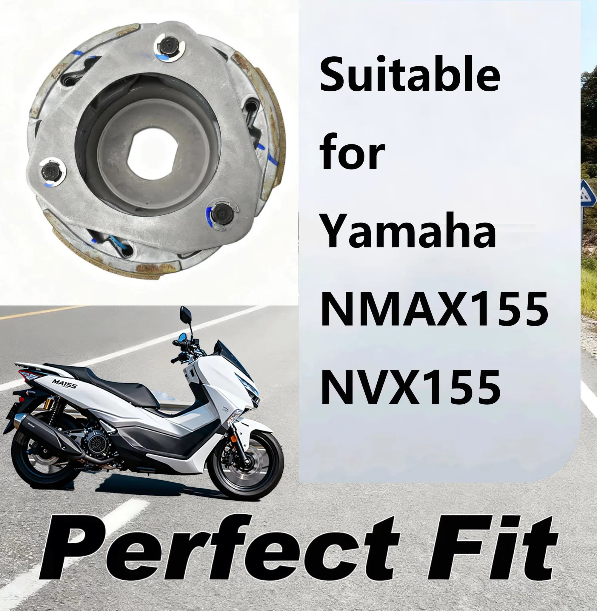 Back clutch friction pad weight set suitable for Yamaha Nmax155 Nvx155 imported