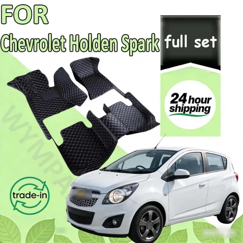Car mats for Chevrolet Holden Spark M400 2016 ~ 2019 anti-slip leather mat Anti-sporco leather mat car accessories