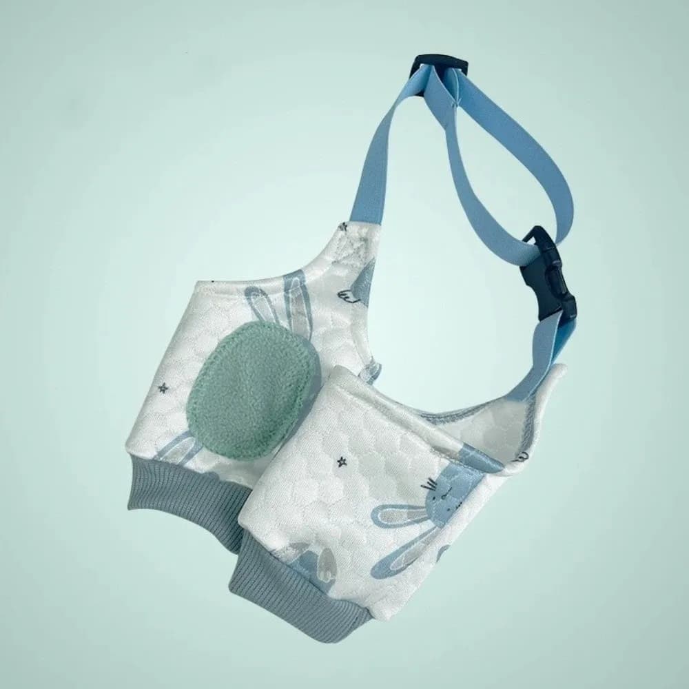 Ginocchiera Elastica Antipolvere per Cani, Protezione per Gomito Regolabile e Traspirante, Morbida Protezione con Motivi Cartoon, Anti-leccamento