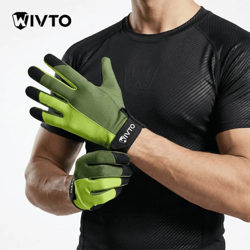 Guanti da Ciclismo Wivto Antiscivolo e Antiurto per Sollevamento Pesi, Allenamento con Manubri, Traspiranti e Resistenti all'Usura
