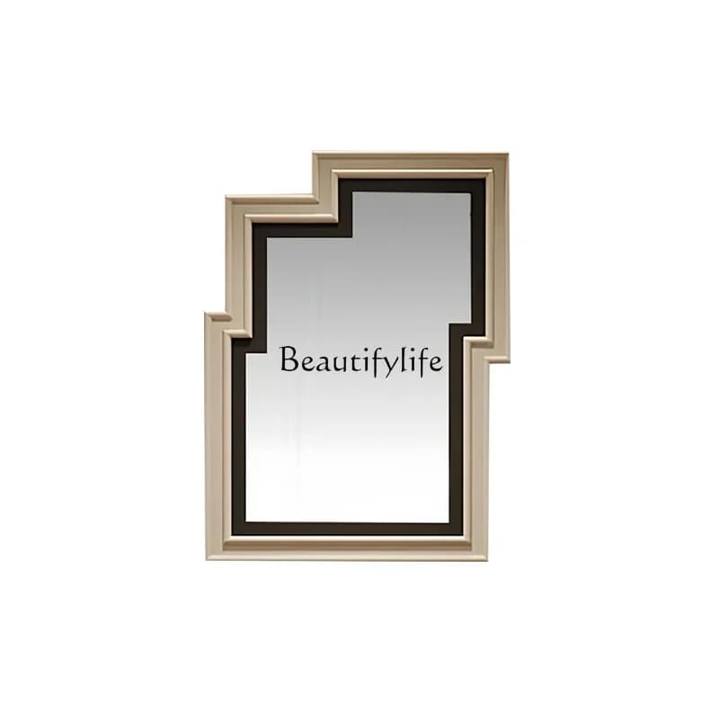 z. Specchio da bagno a LED intelligente montato a parete con specchio decorativo artistico creativo irregolare