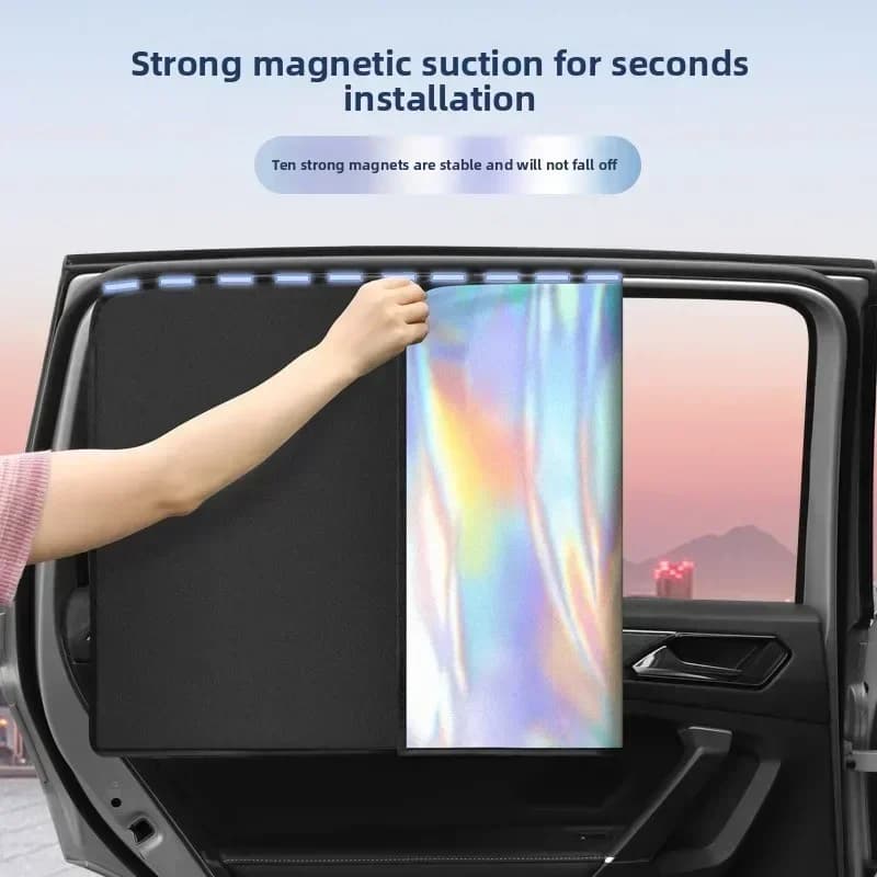 Tenda parasole magnetica per auto, parasole laser, protezione solare completa, tenda isolante. Accessori generali per tende automobilistiche