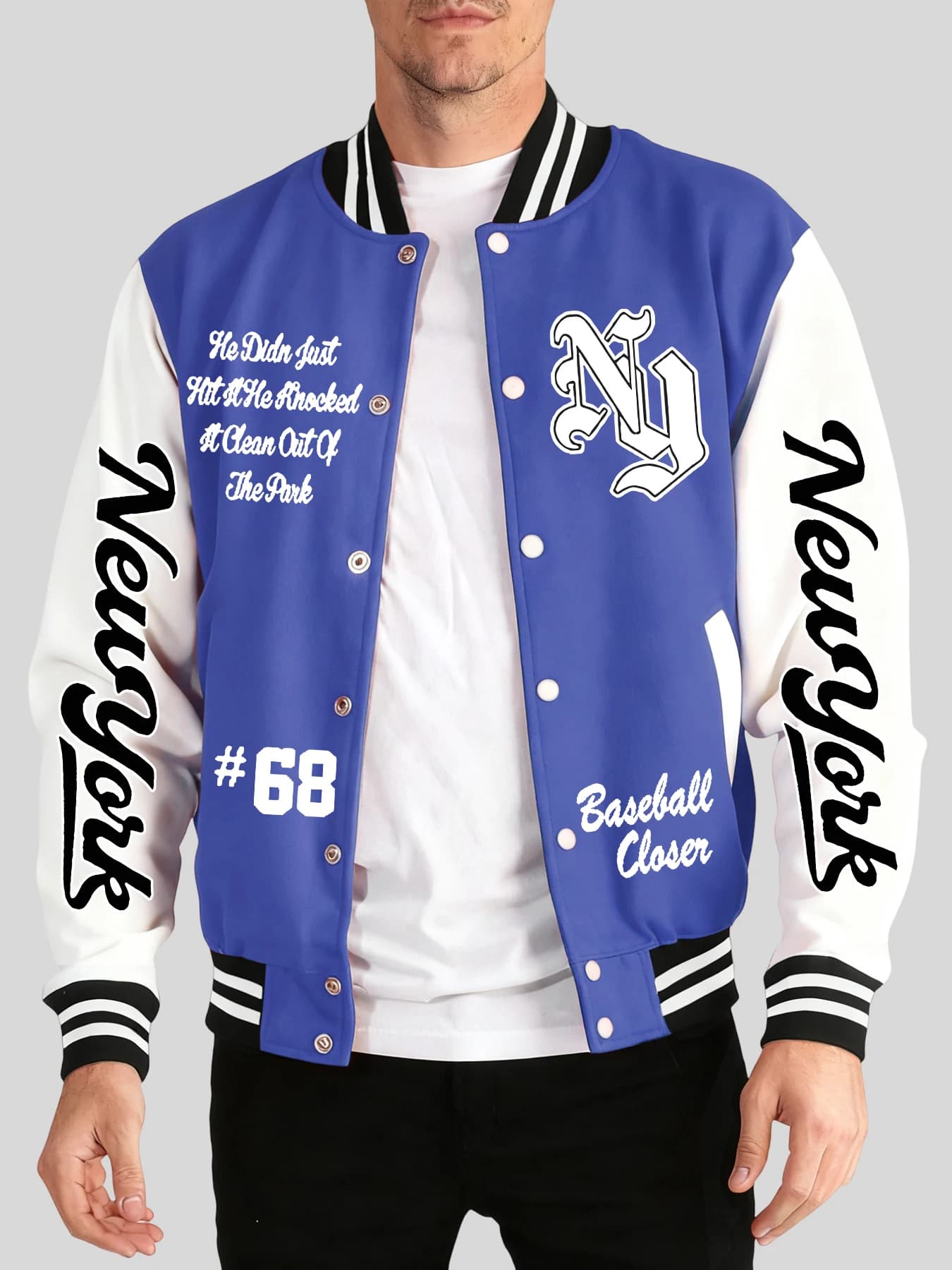 New York Basketball Print 2025 Streetwear Men's loose sports baseball shirt Fashion Gothic Vetes Autumn Winter Hot jackets