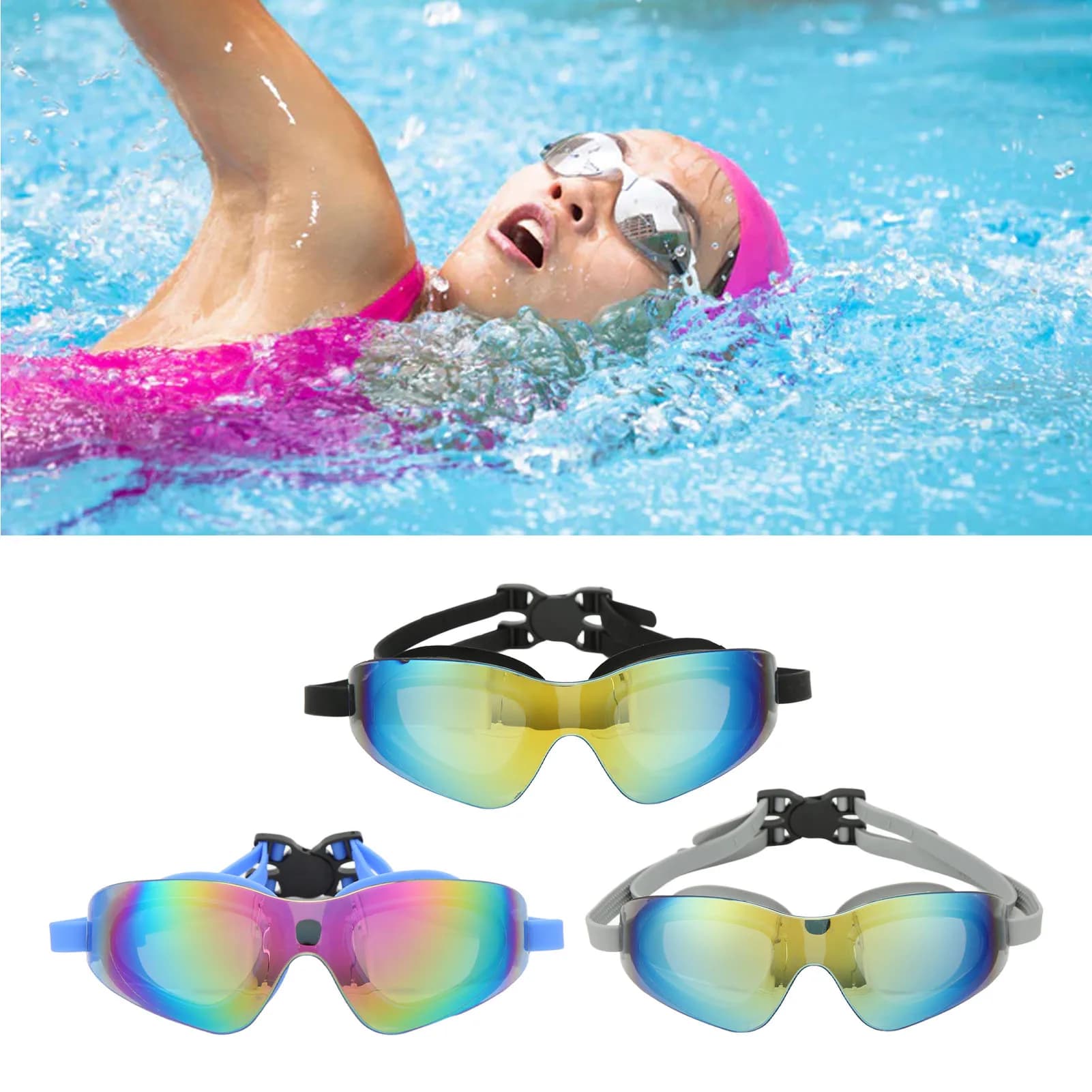 New swimming glasses swim glasses anti-fog swim glasses swim glasses swim glasses in anti-fog without losses with mirror for PC for men and women