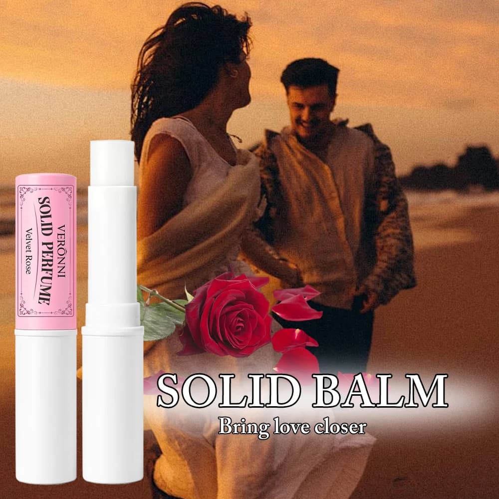 1pc Profumo Solido in Stick Portatile a Lunga Durata per Donne, Fragranza Agrumata Rosa Legnosa, Formato da Viaggio Senza Alcool