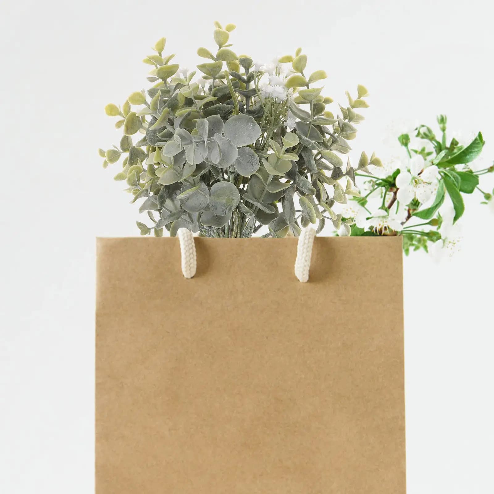 Realistic Artificial Eucalyptus Sheets, Interior and Exterior Decoration, Floral Compositions for Weddings and Celebrations