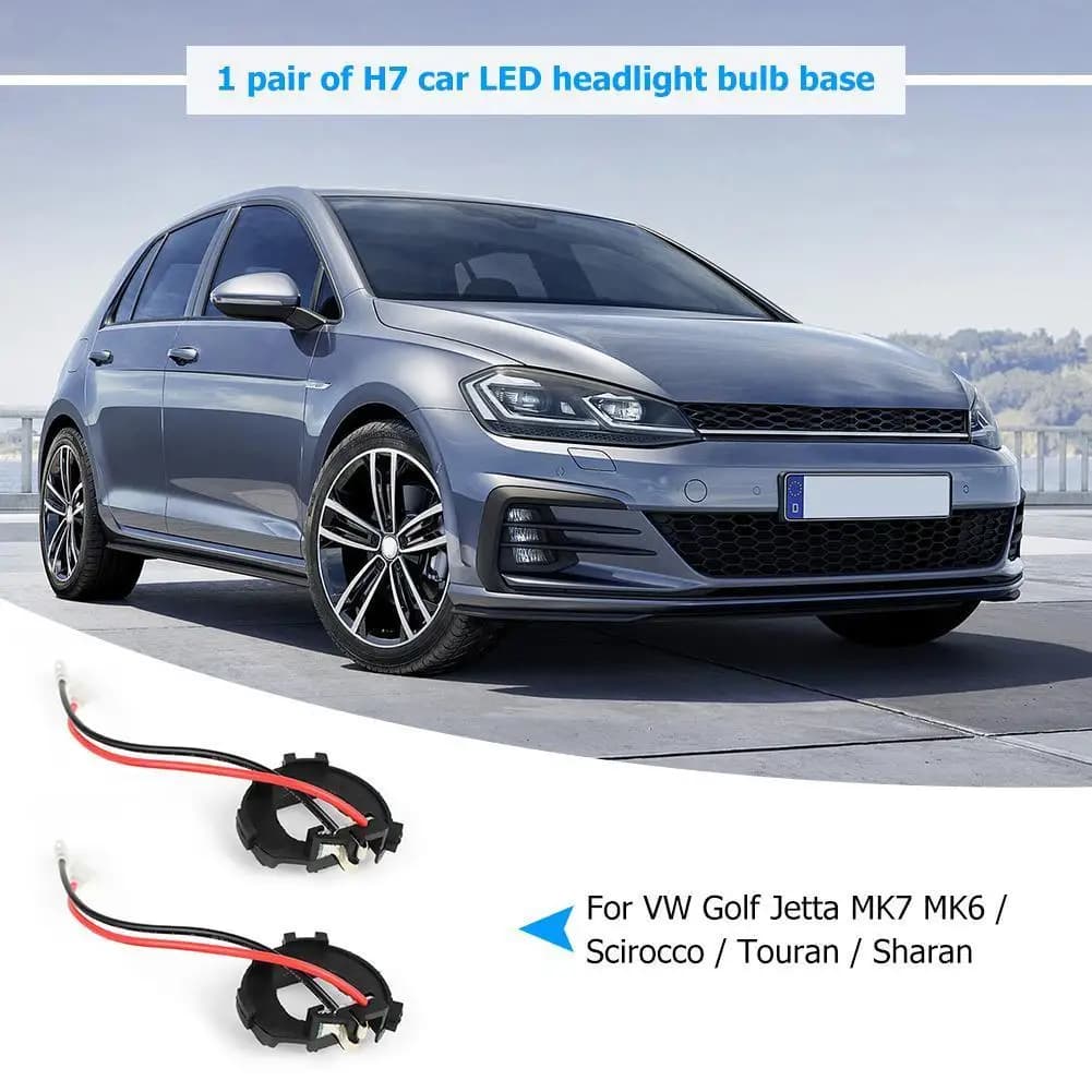 1 paio H7 LED faro lampadina base adattatori supporti per Vito Golf Jetta MK7 MK6 Scirocco Touran Sharan Mercedes-Benz Vito