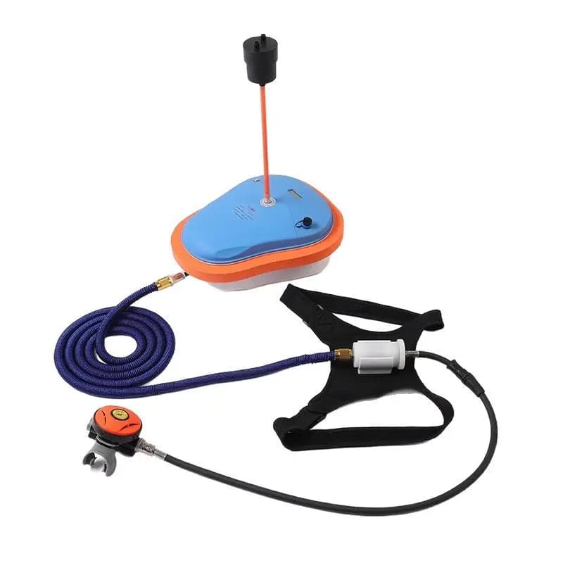 Breathing apparatus for diving, deep snorkeling, underwater fishing, artificial oxygen cylinder