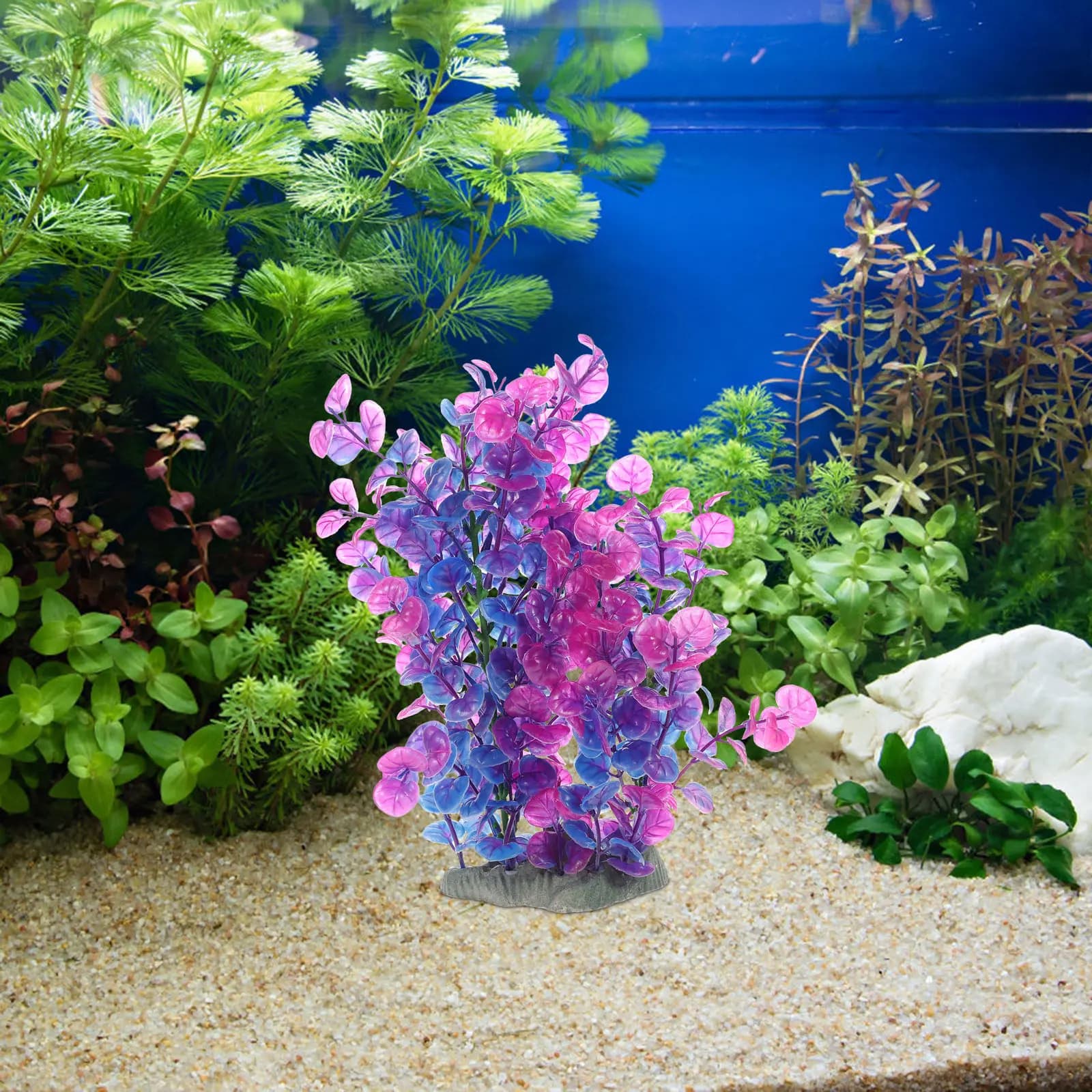 Erba Artificiale Decorativa per Acquario, Resistente all'Usura, Aspetto Naturale, Creativa per Paesaggistica Subacquea