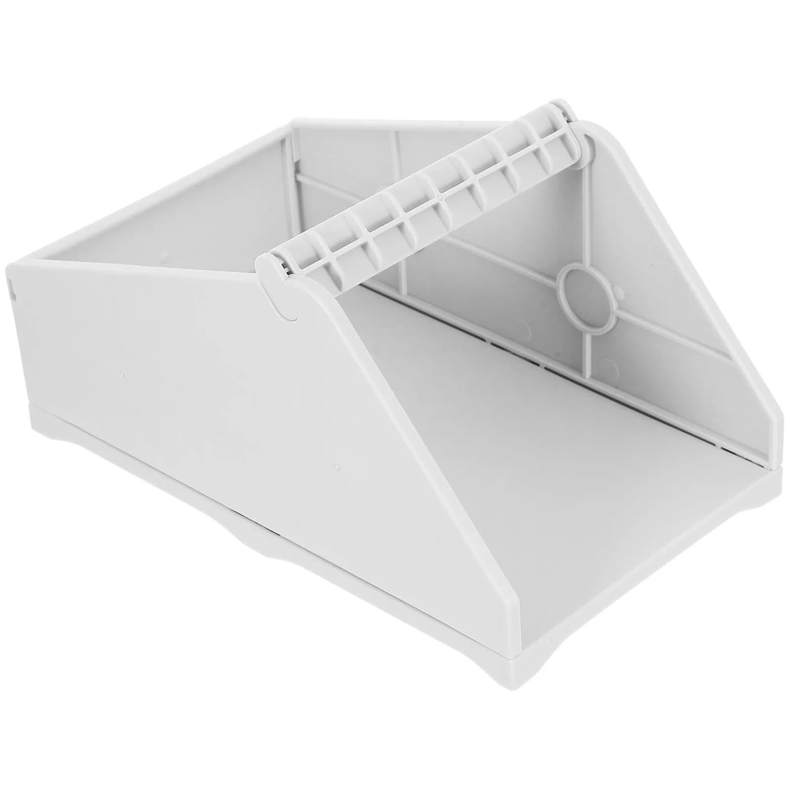 Supporto per etichette per stampante termica, dispenser per etichette di spedizione in plastica, supporto bianco per organizer da scrivania per stampante termica da ufficio