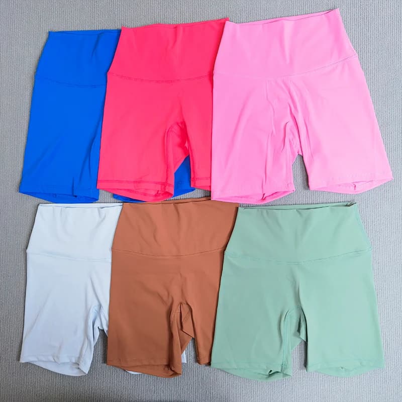 3 pcs high waist yoga shorts Women's high waist yoga shorts Breathable fitness racing pants women's cycling sports shorts