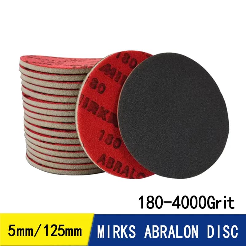 5Inch 125mm Mirka Abralon 180-4000 Grit Sponge Sangding Disc Foam Hook Loop Sandpaper Flexibly Polish Plane For Car Paint Glass