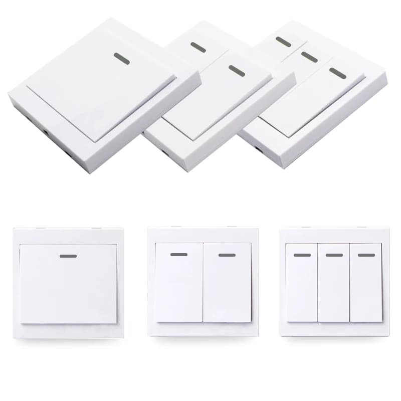 Trasmettitore RF per pannello a parete con telecomando wireless universale 433 MHz Interruttore a parete con codice di apprendimento 1527