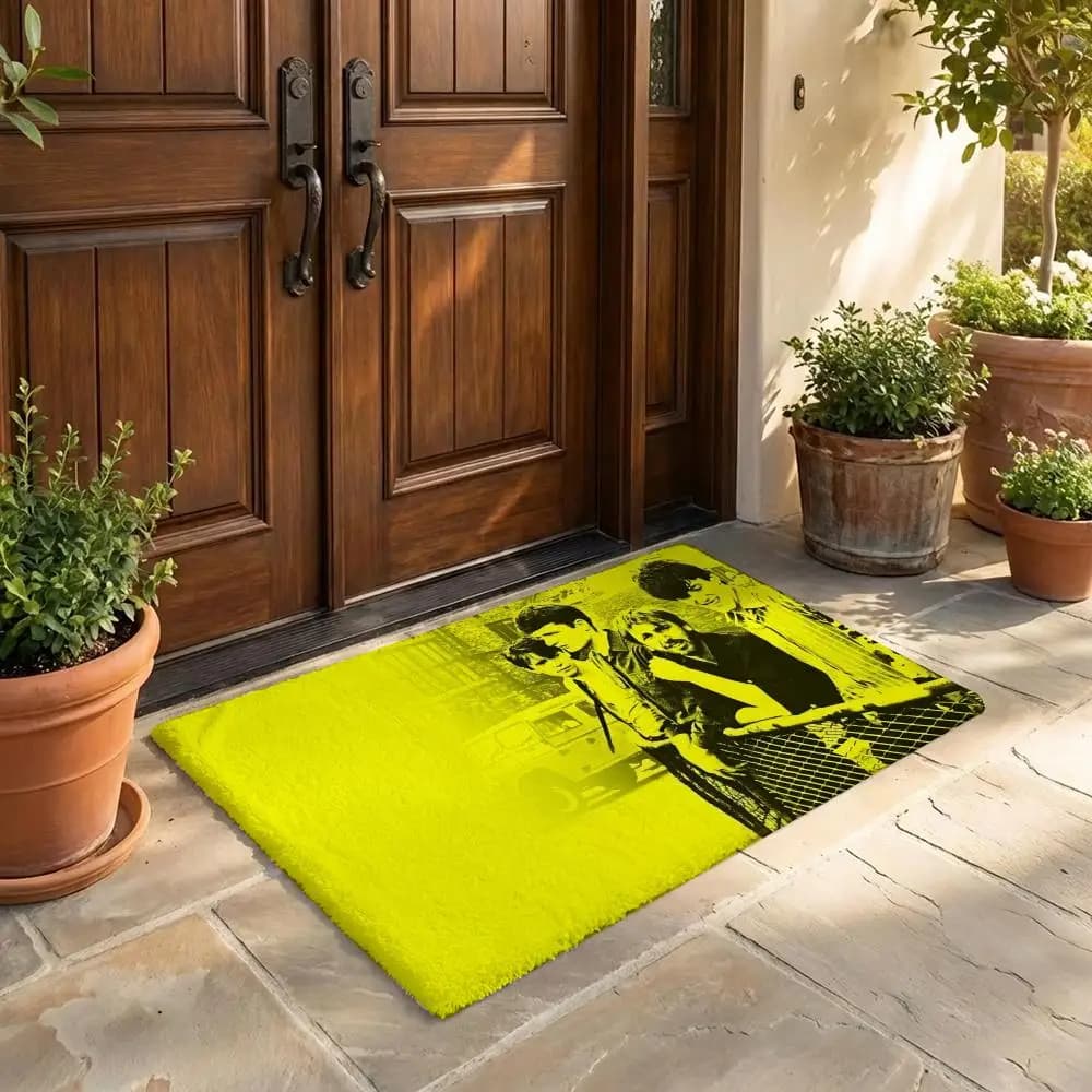 J-Joy DivisionS Rock Band flannel mat, door slip mat, bedroom, living room, home decoration