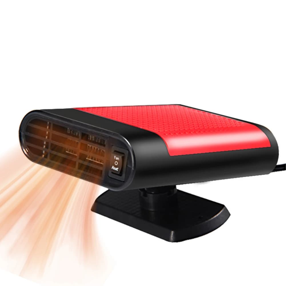 12/24V Car Electric Heater Fan 360 Rotating Auto Windshield Defroster Defogging Defrosting Heating Fan Car Anti-Fog Heater