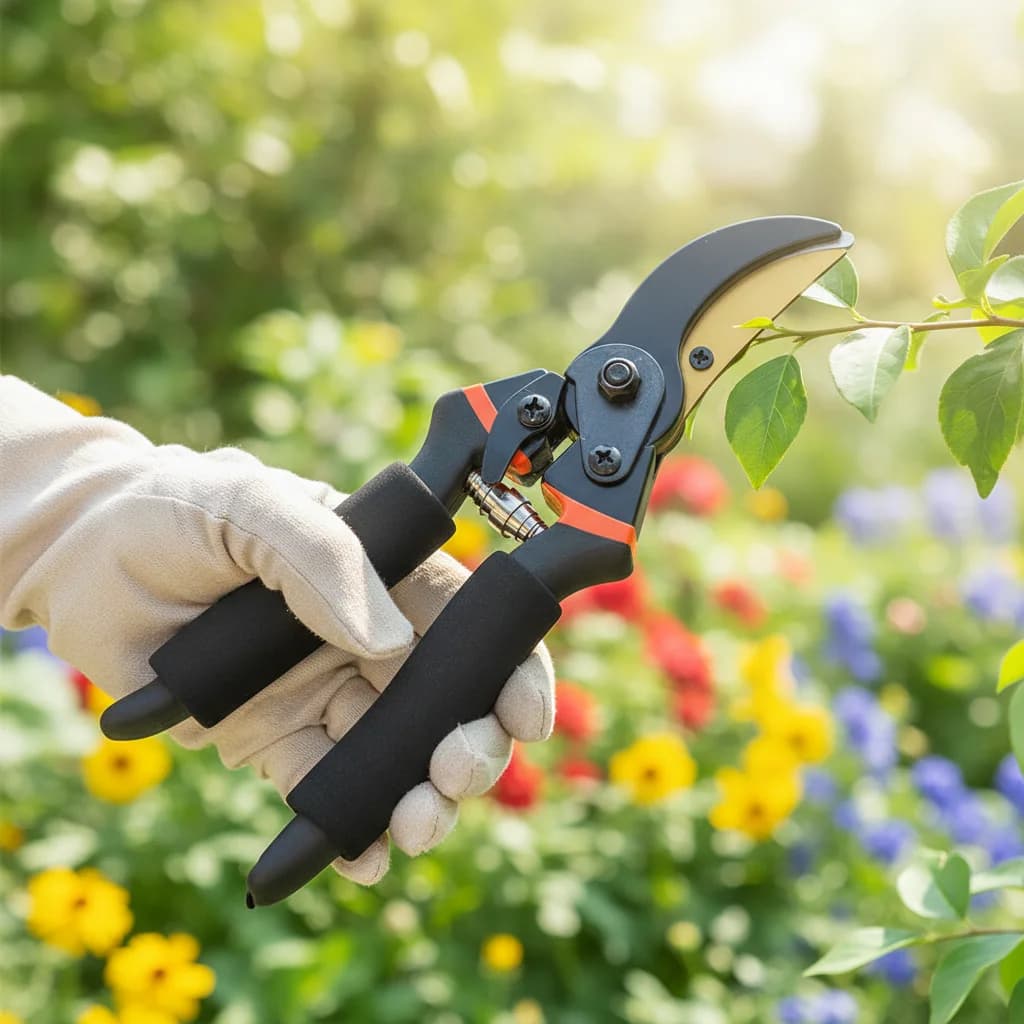 Forbici da Potatura Professionali in Acciaio SK5, Robuste e Affilate, per Giardinaggio e Lavori Manuali, con Borsa per il Trasporto