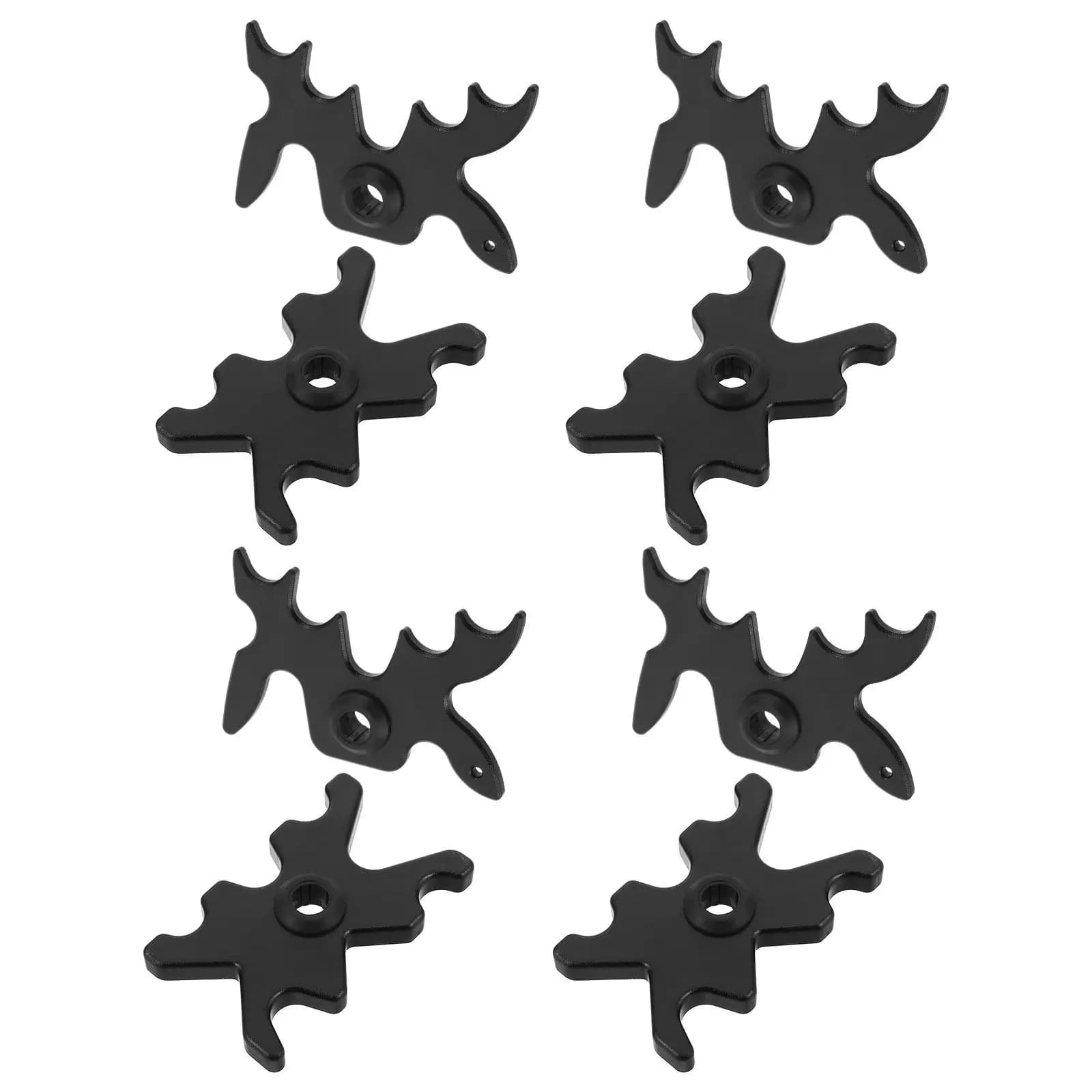 8Pcs Plastic Slip-on Bridge Heads for Pool Cue Stick Rest - Ergonomic Bridge Head Accessories for Snooker