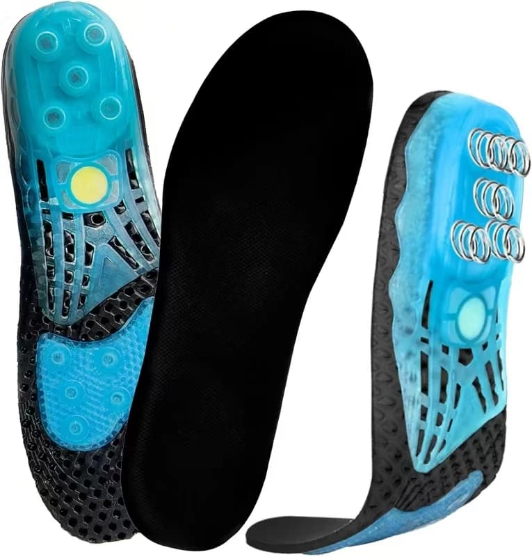 Sports in silicone gel with spring shock absorption Amortization Sports inlet Orthopaedic insert Foot care
