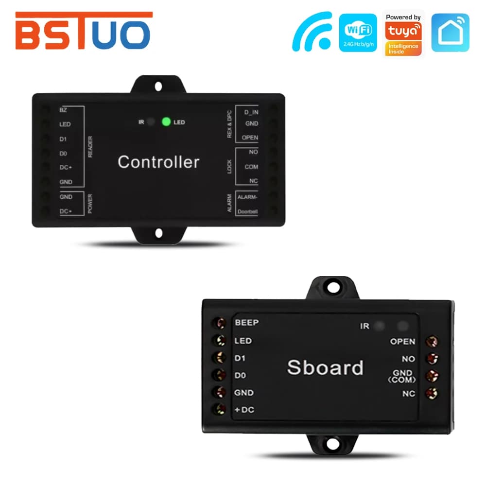 Sboard Mini 5G WiFi Support Tuya App Remote Control RFID Access Control Board Wiegand 26 44 Bit 1000users New Controller Panel