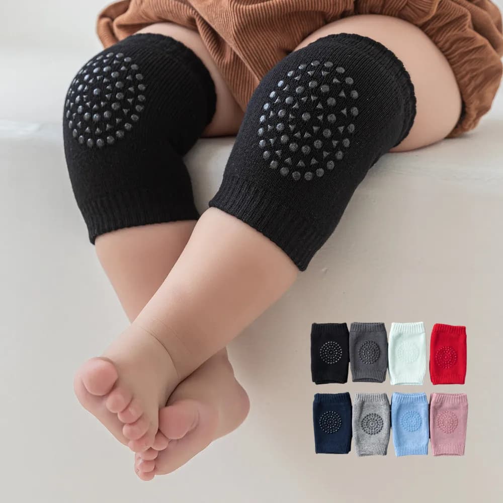 Baby Accessories Baby Infants Safety Elbow Crawling Knee Breathable Warmer Protector Silica Gel Dots Anti-Slip Knee Pads