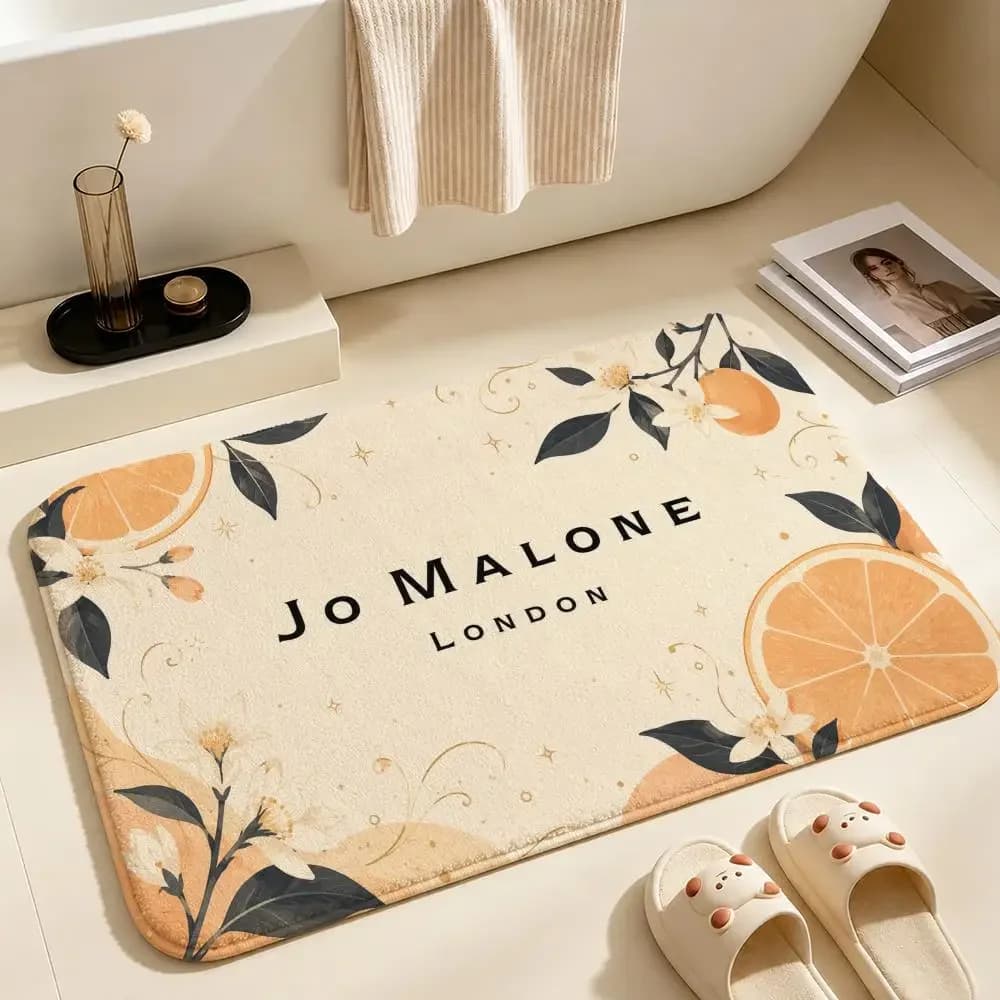Brand-Jo Malone LondonS Floor Mat Soft Non-Slip Bath Mat, Bedside Carpet, Absorbent Doormat for Home
