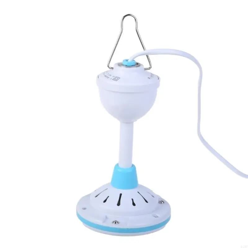20inch Portable Camping Fan Tent Fan Gazebos Ceiling Fan with Switches 6W 12V Camping Hanging Fan for Office Bedroom