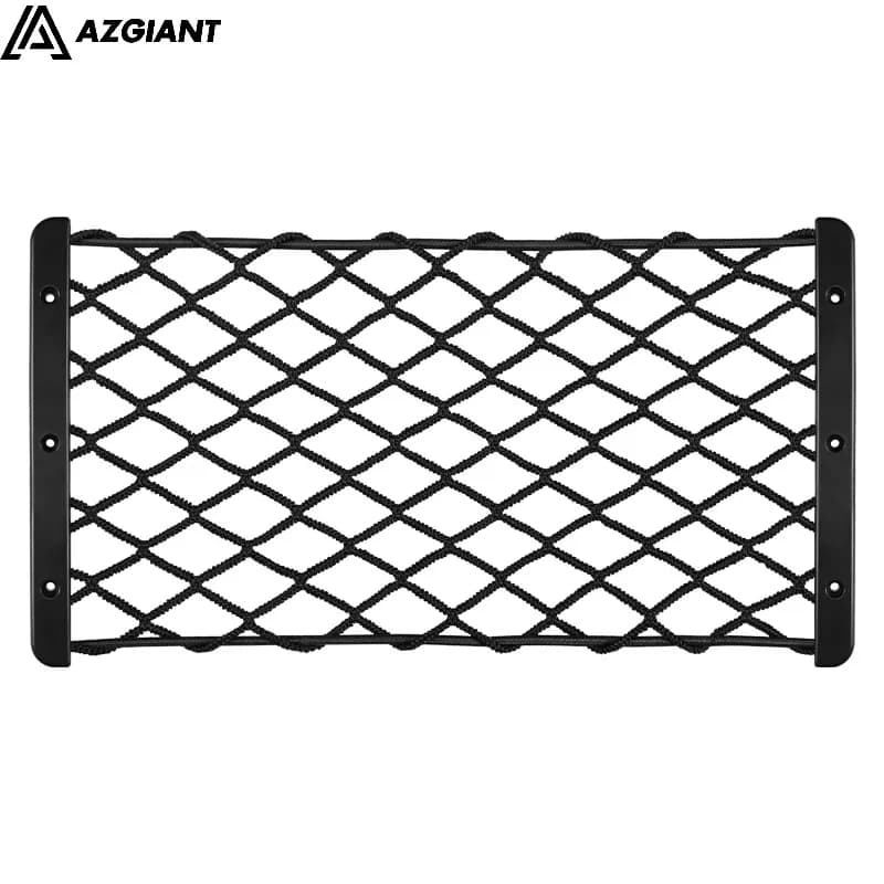 Sedile per bagagliaio in rete posteriore universale per auto, rete elastica per corde, viti autofilettanti, tasca portaoggetti, gabbia, organizer per auto, borsa per sedile posteriore
