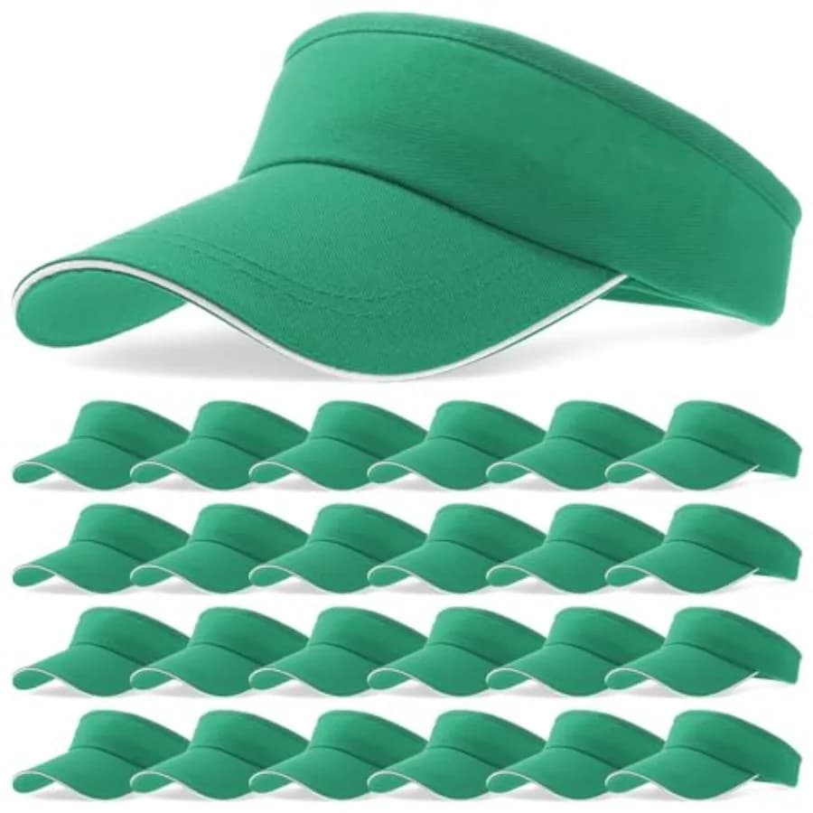 24 Pcs Visor Bulk for Women Sun Hat Visors Hats Sports UV Protection Visor Hat for Men Tennis Baseball Golf Caps Bulk