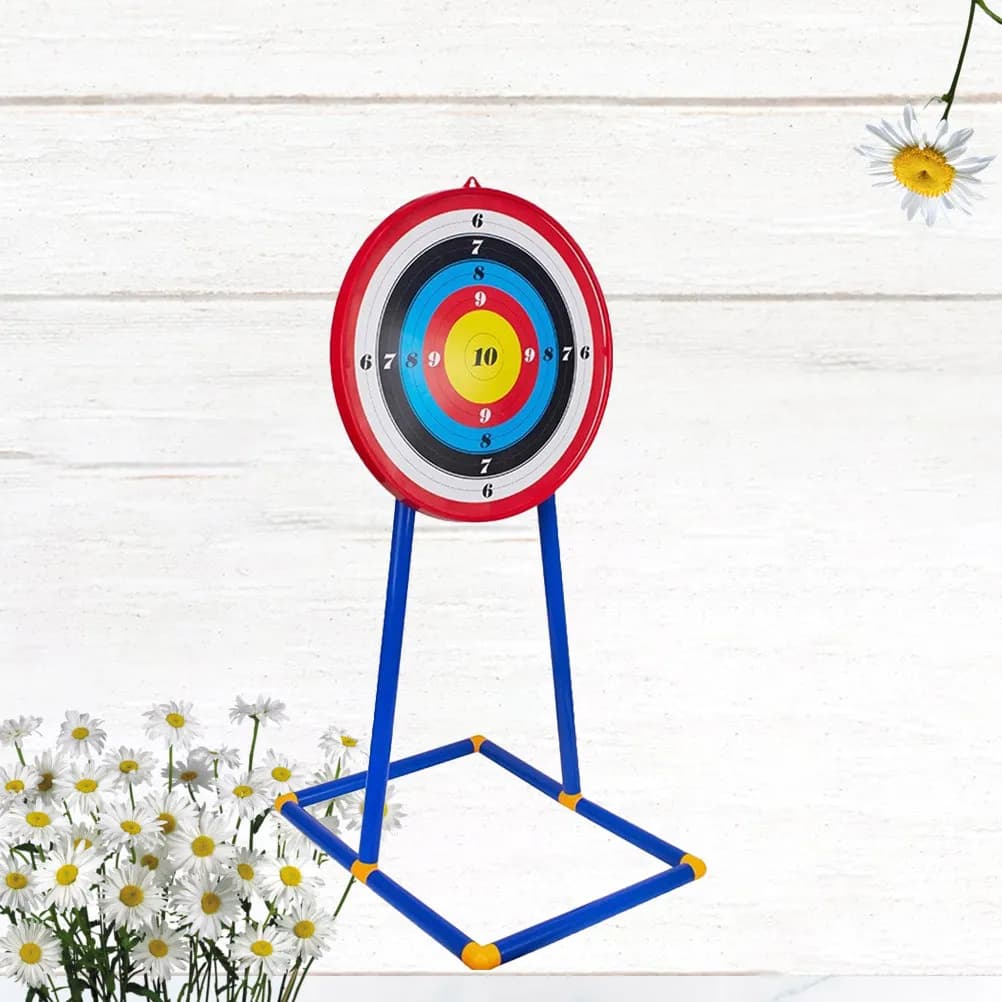 Targhe da tiro con l'arco per bambini, colorate, rimovibili, in ABS, per pratica indoor e outdoor, con ventose per frecce