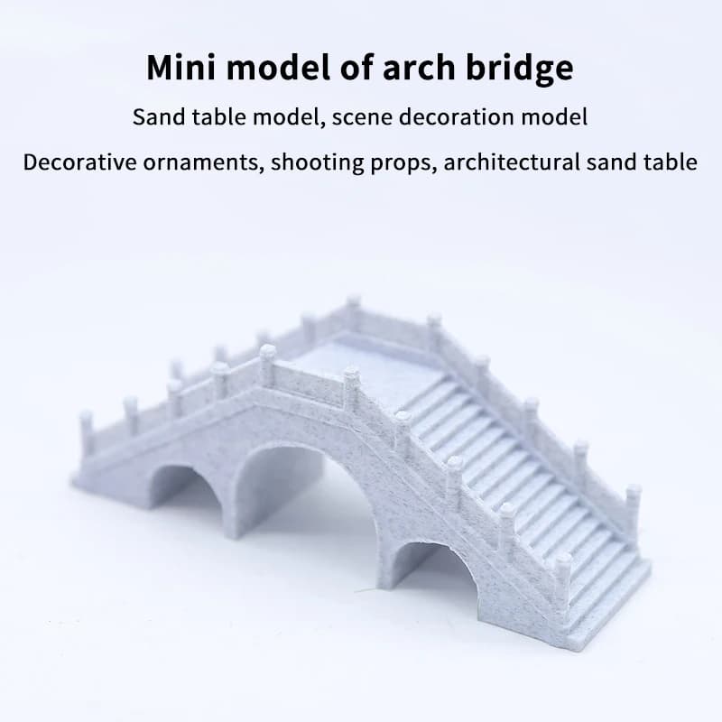 Modello di Ponte ad Arco in Miniatura 1/12 per Casa delle Bambole, Ornamento per Giardino e Parco, Accessori Decorativi