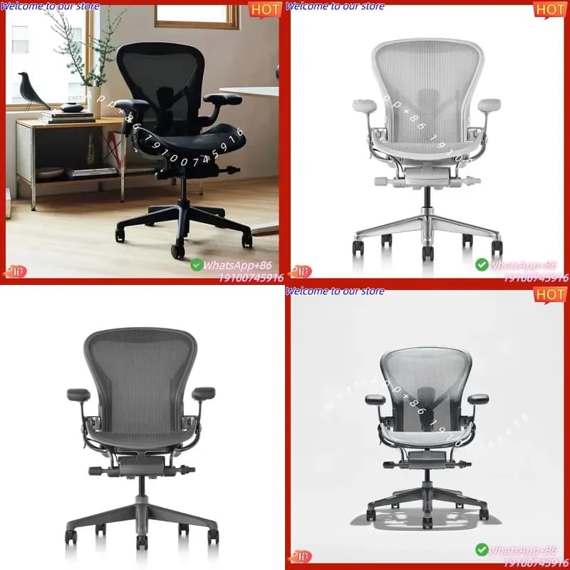 CE Certificate Herman Miller Ergonomic Chair Adjustable Lumbar Support Comfortable Durable for Gaming Home Office Spine