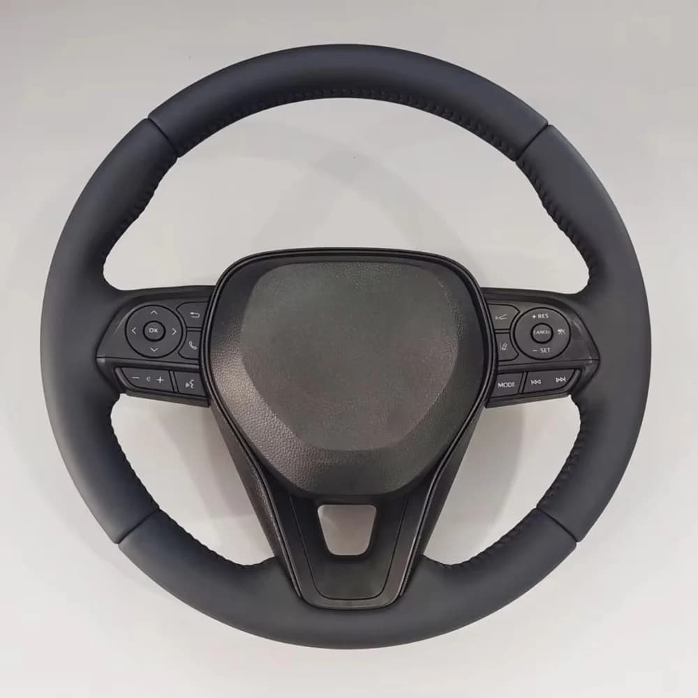 Coprivolante in microfibra nera cucito a mano per Toyota RAV4, compatibile con Corolla G12, Axio, Altis, Camry XV70, Avalon.