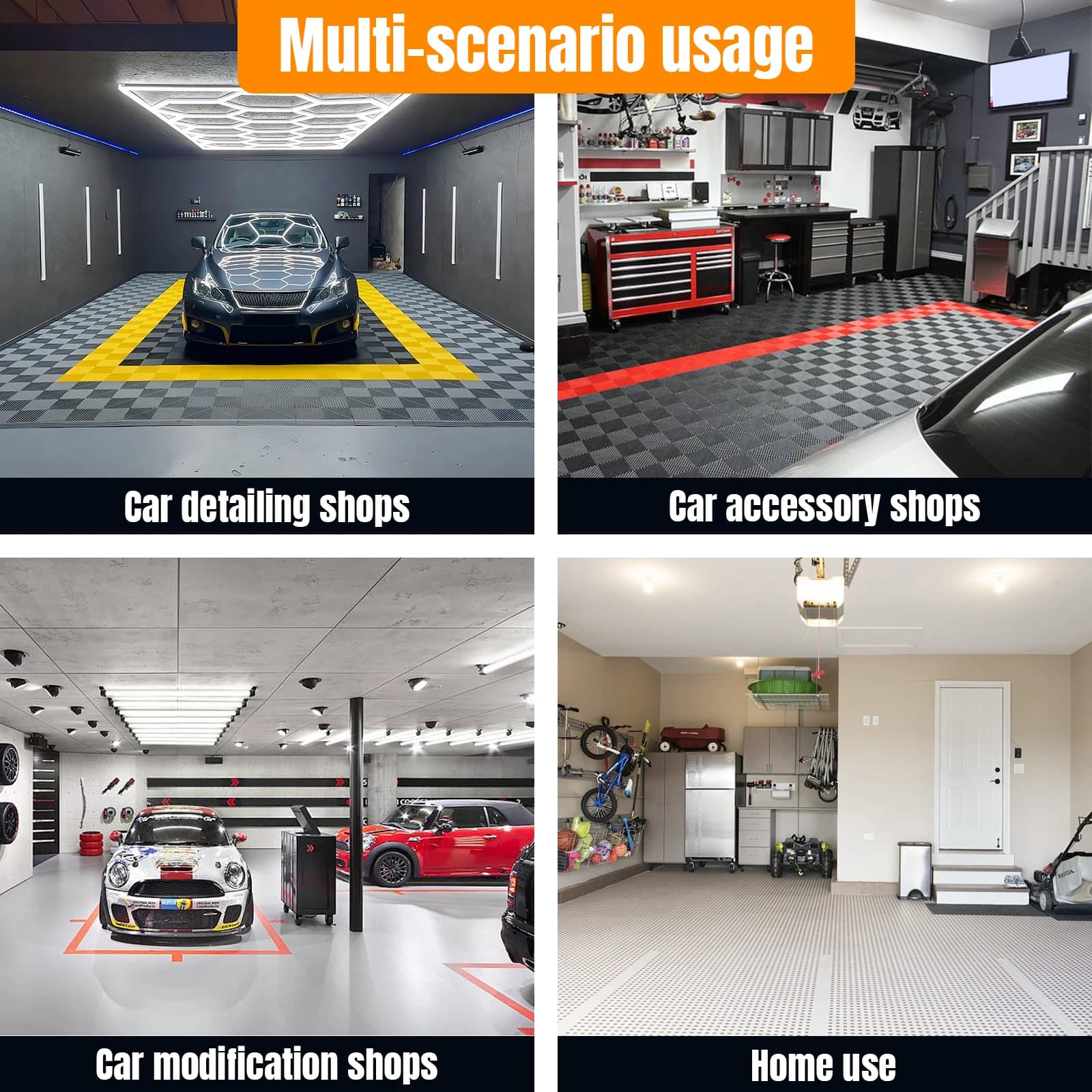 Espositore Esagonale Piccolo Impilabile Universale per Pneumatici, Resistente all'Usura, per Officina di Tuning Auto/Garage