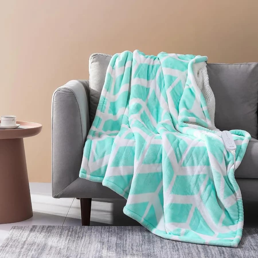 Coperta elettrica riscaldata Coperta riscaldata da 50" x 60" con 5 livelli di calore e 3 ore di spegnimento automatico Coperte riscaldanti veloci con ETL a