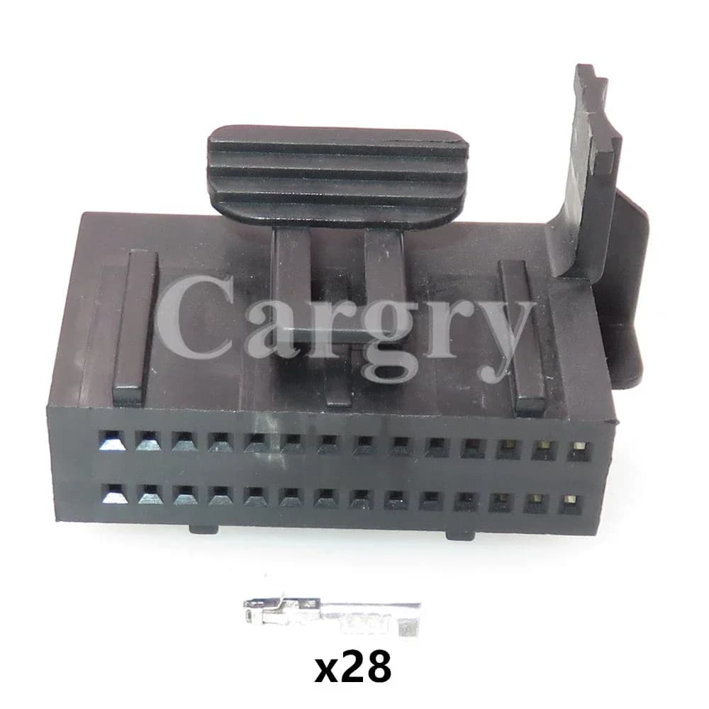 Set di 1 Connettore Elettrico Automobilistico 28P AC a Bassa Corrente, Presa Non Sigillata per Cavi, Componenti Auto, Connettore Elettrico per Piccole Potenze