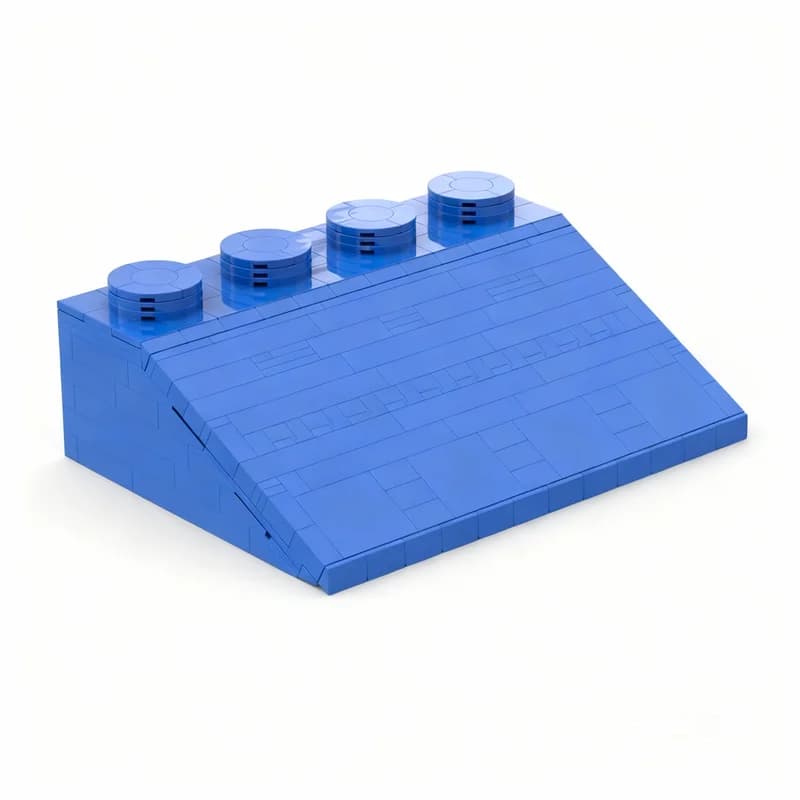 326 Pezzi MOC Blocchi da Costruzione Ingranditi 3x4 33 Slope, Giocattolo Educativo Creativo Fai-da-Te, Idea Regalo di Natale