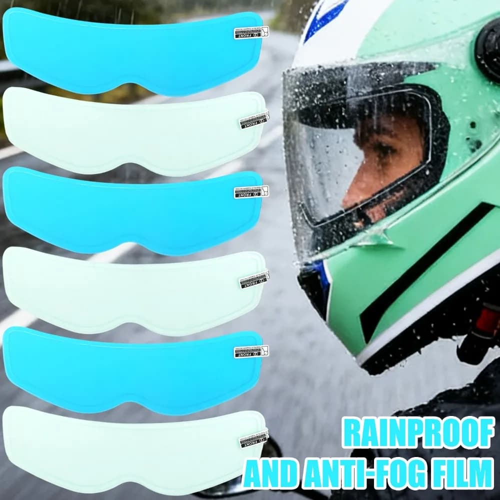 Pellicola antiappannamento e pioggia per casco Adesivo scudo visiera universale per moto Nano Tech HD Clear Vision Accessori moto per tutte le stagioni