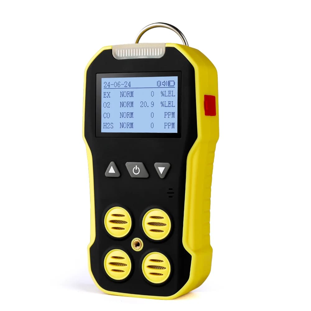 BH4A 4 in 1 Multi Gas Detector with Industry Gas sampling Pump Sulfide Carbon Monoxide Combustible Gas Leak Detector