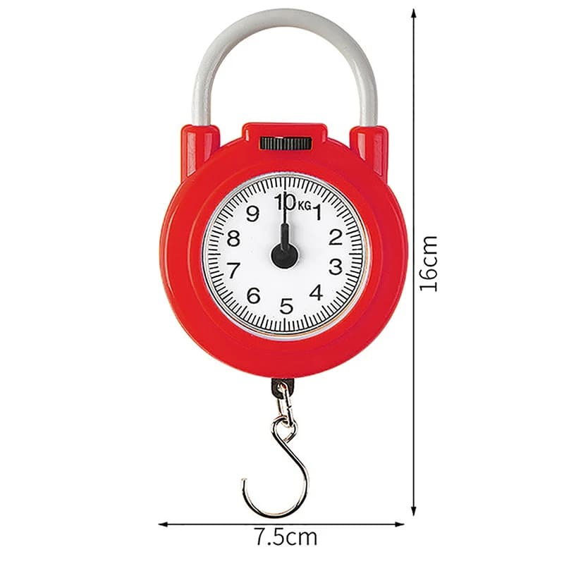 Bilancia Meccanica Portatile da 10kg per Pesare Pesce, Bagagli, Cucina, Bilancia Digitale di Alta Precisione a Molla
