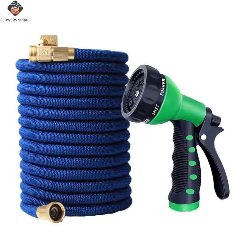 Expandable gardening pipe, high pressure spray gun kit, US3/4, connector used for outdoor irrigation and car wash.