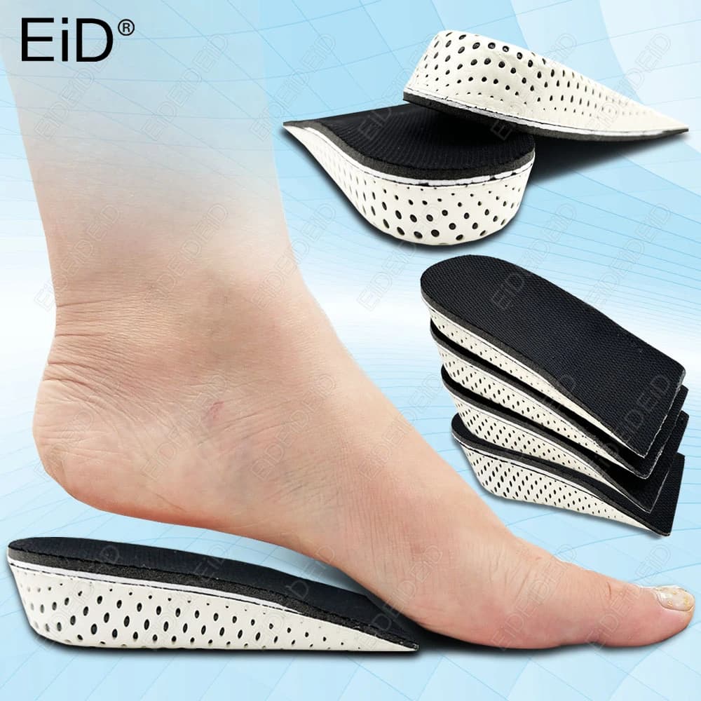 2/4 PCS Mezza Scarpa Solette Tacco Inserto EVA Memory Foam 2/3/4/5 CM Altezza Invisibile Aumentare Solette Sportive Cuscino uomo donna EID