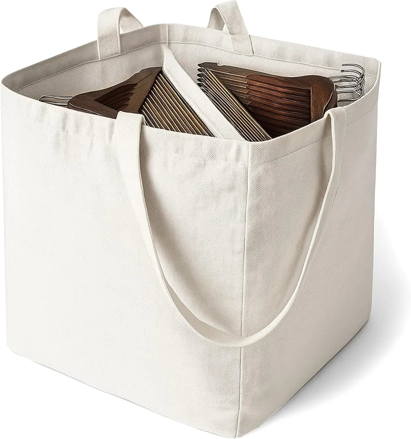 Organizzatore per Appendiabiti, Borsa Triangolare Portaoggetti con Manici per Armadi, Lavanderie e Stendibiancheria