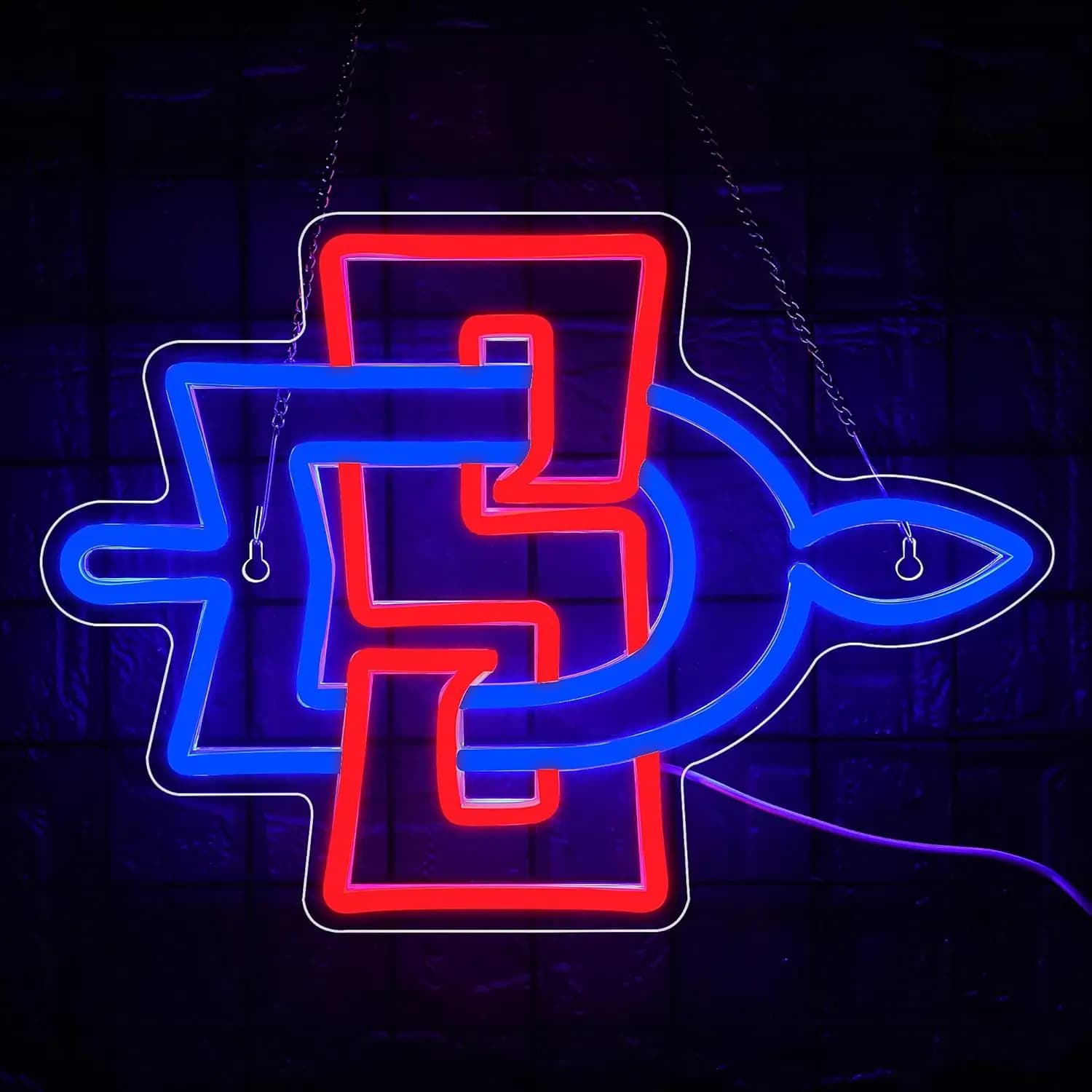 Insegna al Neon di Basket Universitario, Luci al Neon USB Dimmerabili per Bar, Man Cave, Dormitorio, Club, Decorazioni per Feste, Regali per i Fan