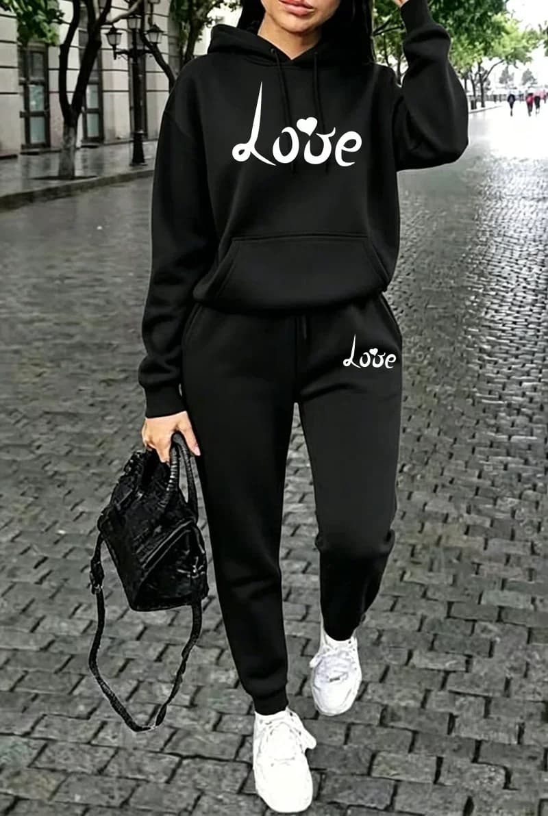 Outdoors Sports Jogging Woman Clothing Versatile Single Piece Hoodie Pants 2026 Womens Tracksuit Fall Winter Casual Sweatshirts