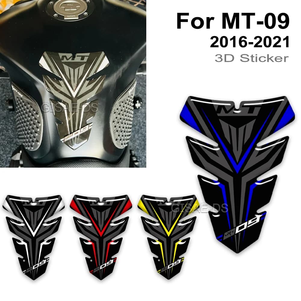 For Yamaha MT09 MT FZ 09 SP Motorcycle Tank Pad Fuel Oil Kit Knee Protector Stickers Decals 2016 2017 2018 2019 2020 2021