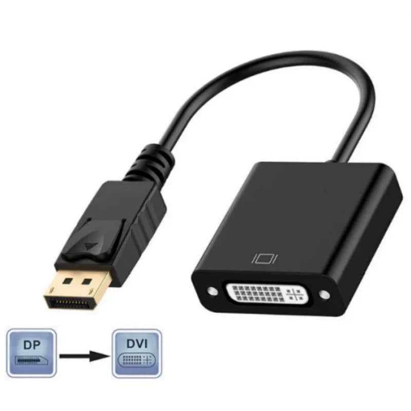Standard DP to VGA Cable 4K High Definition DisplayPort Laptop Graphics Card to TV Projector Connector Line DP to DVI HDMI